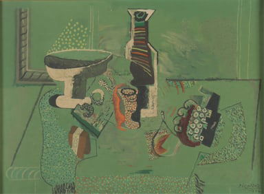 After Pablo Picasso - Still Life Embellished Print