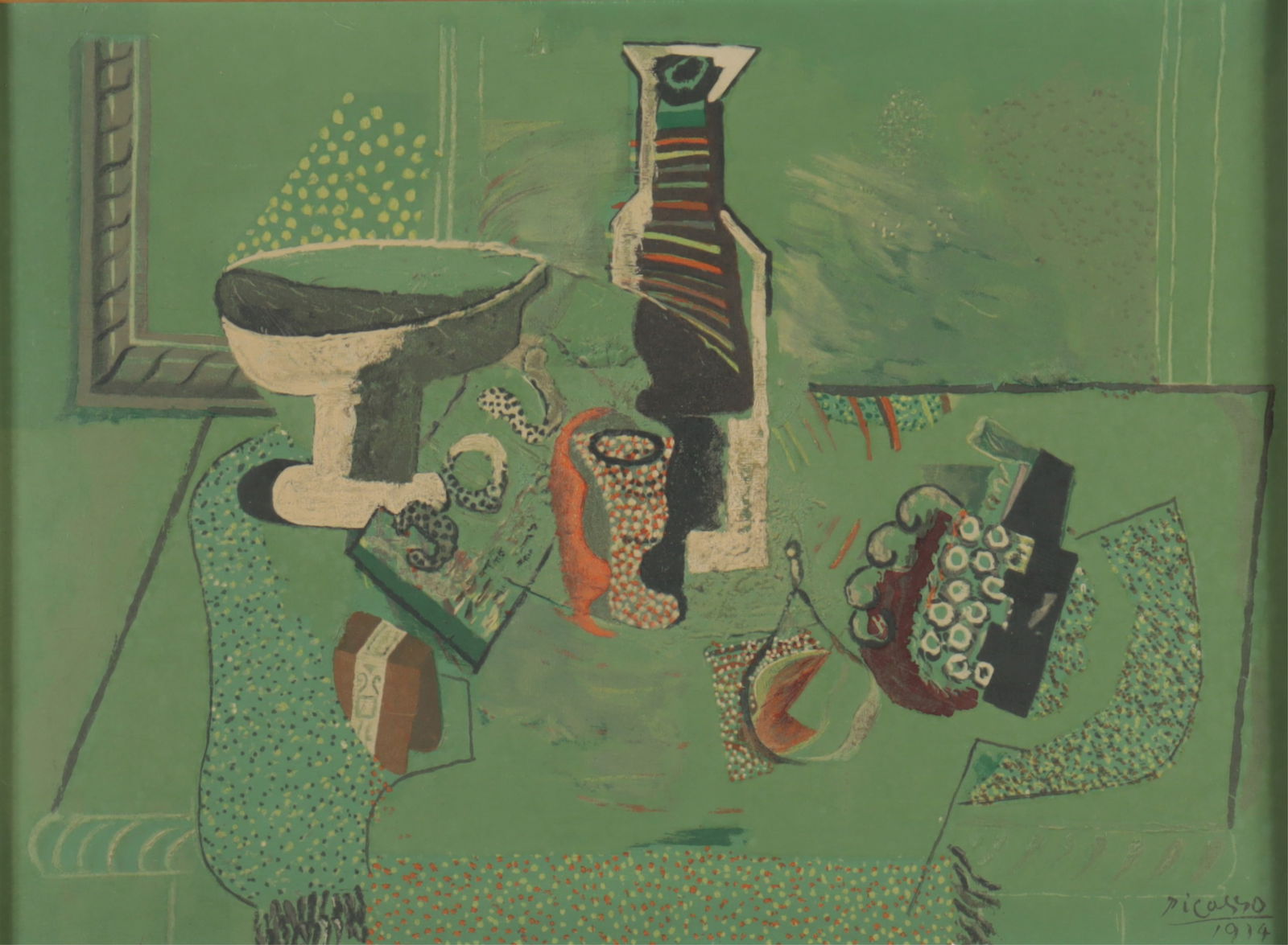 After Pablo Picasso - Still Life Embellished Print (1 of 6)