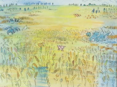 After Raoul Dufy - Landscape Watercolor