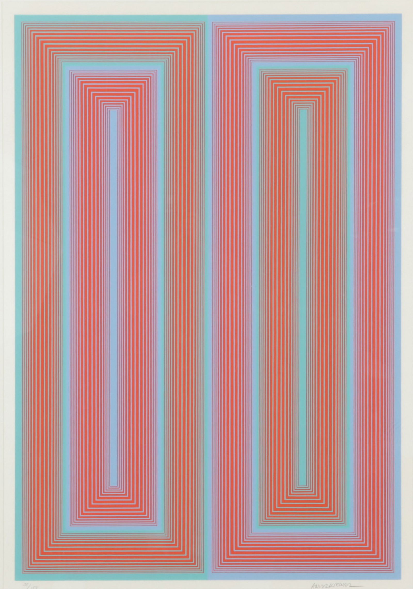 Richard Anuszkiewicz - Untitled, Peace Series (1 of 10)