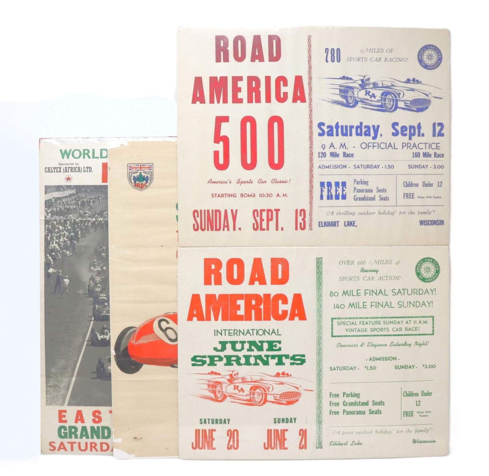 Four 1960's Auto Race Posters - America & London (1 of 13)