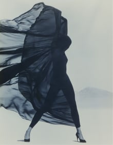 Herb Ritts - Versace, Veiled Dress, 1990