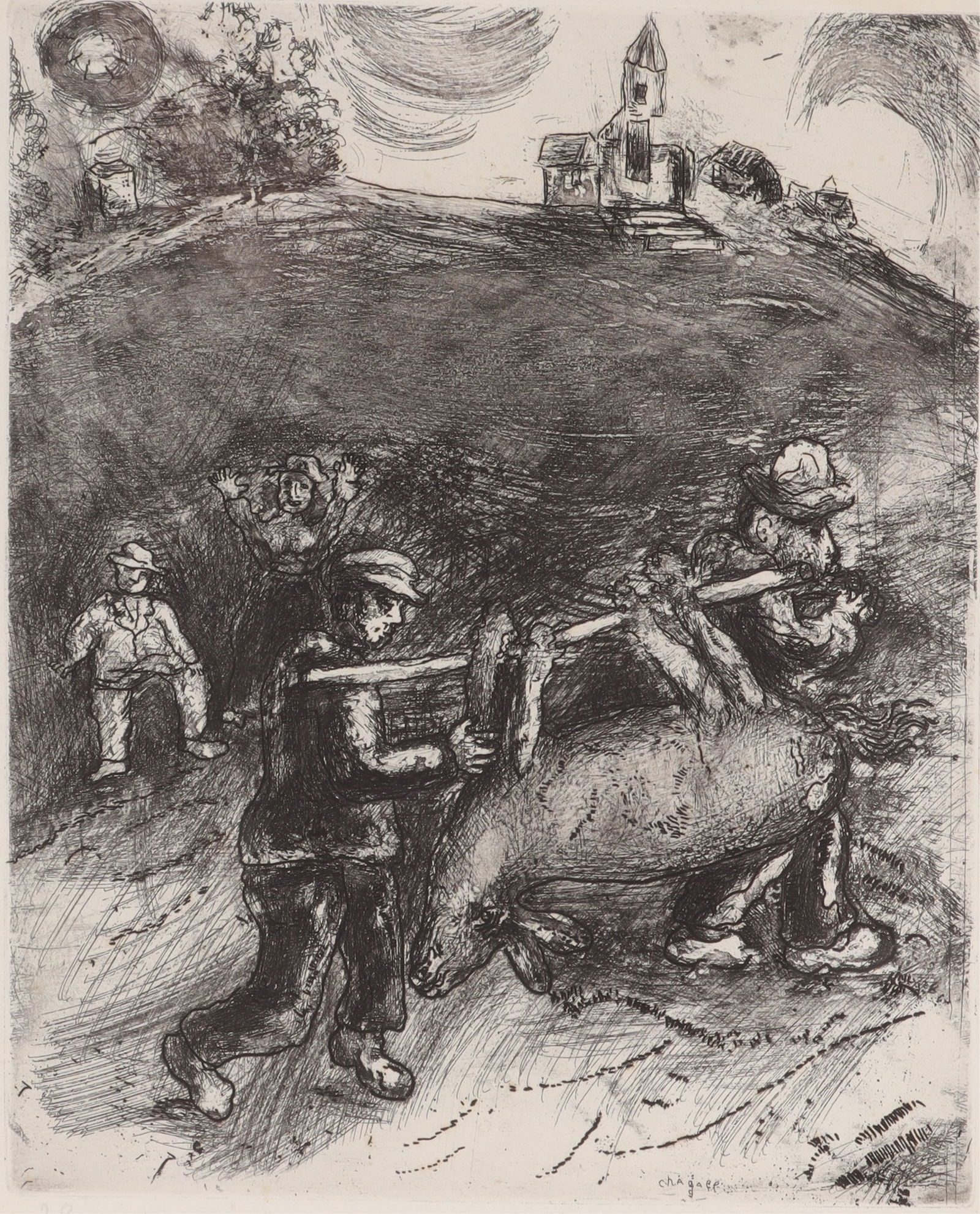 Marc Chagall - Etching Return to The Village (1 of 10)