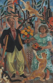 C. Bertram Hartman - Bertram & Gusta - O/C