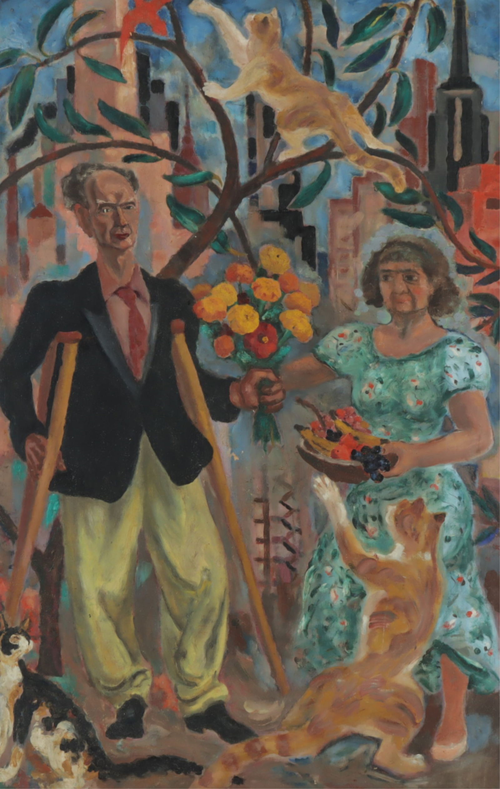 C. Bertram Hartman - Bertram & Gusta - O/C (1 of 6)