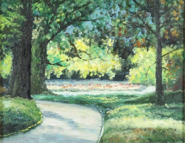 Manner of Donny Finlay - Garden Path - O/C