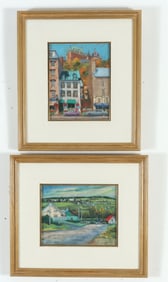 Lucienne Zegray - Two Pastel Landscapes