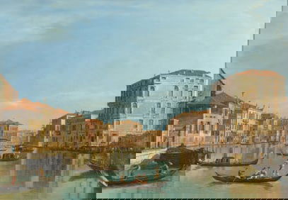 After Canaletto - Grand Canal -  O/C