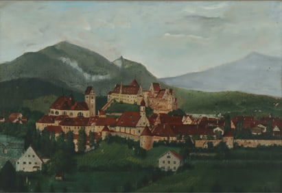 Continental School - Mountain Landscape - O/B