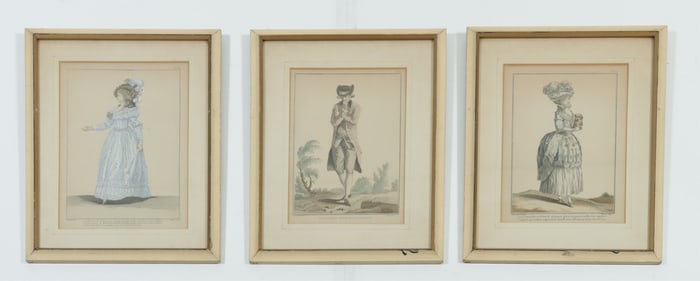 Three French Engravings After Dupin