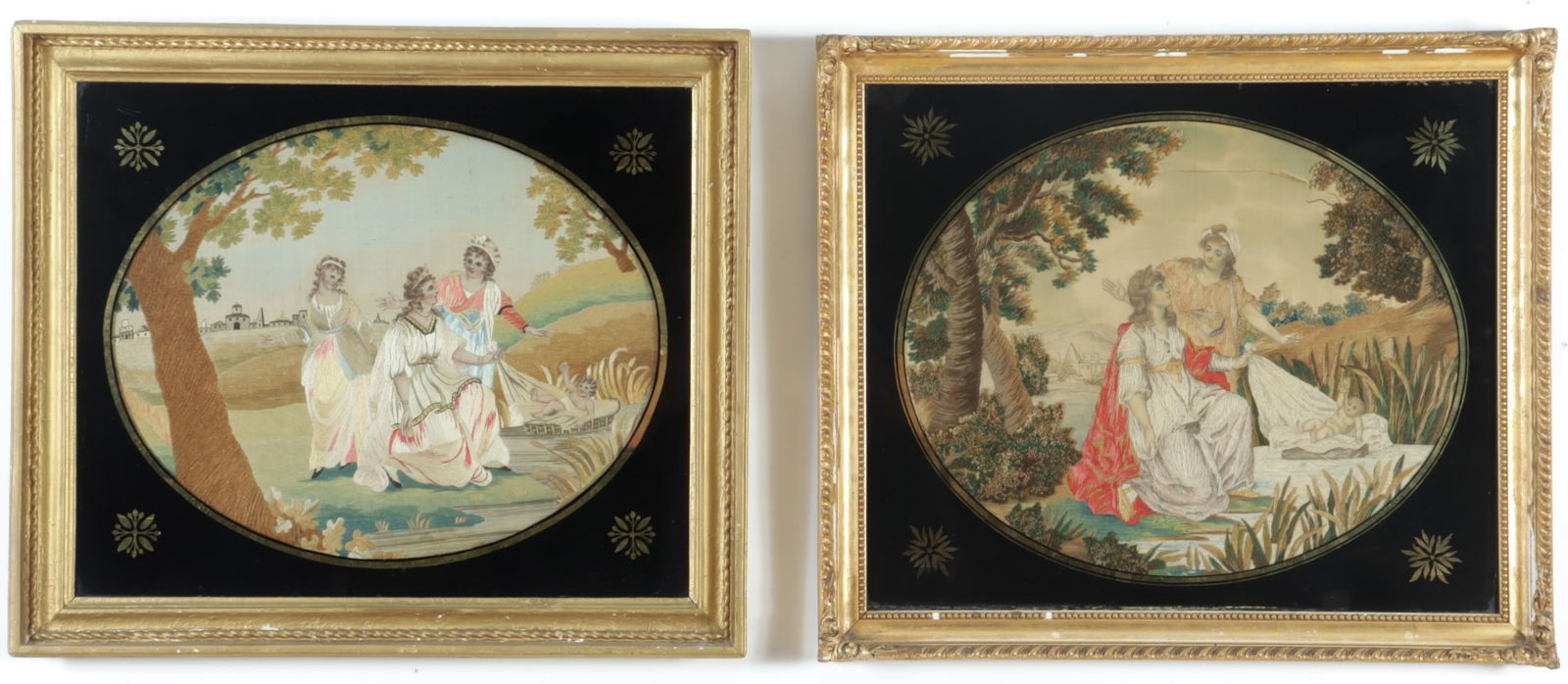 Two English Silk Embroideries (1 of 9)