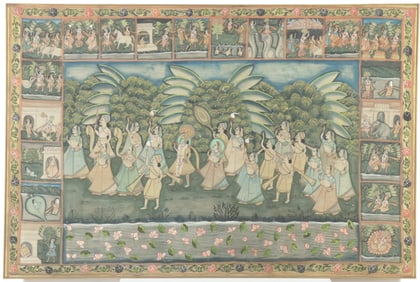 Indian Silk Painting