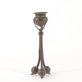 Tiffany Studios Bronze Candlestick #1202