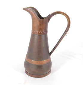 Arts Crafts Copper Ewer