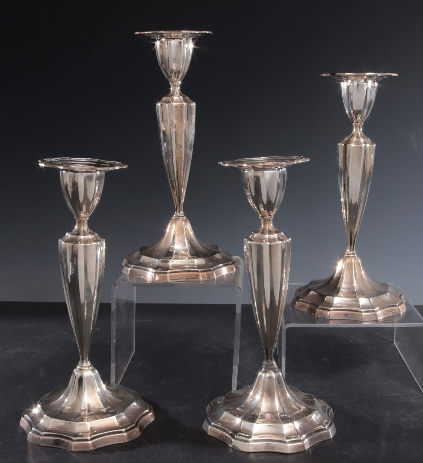 Dominick & Haff Sterling Silver Candlesticks (1 of 8)