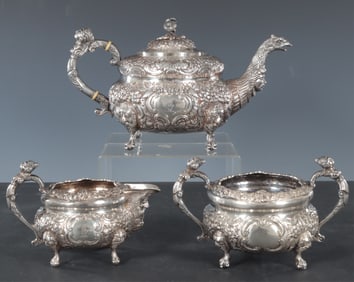 Edward Power Sterling Silver Tea Service