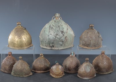 Burmese Bronze & Brass Elephant, Livestock Bells