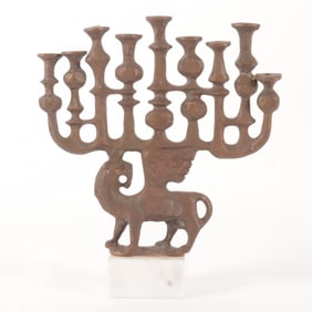 Milton Hebald - Lion of Judah Menorah