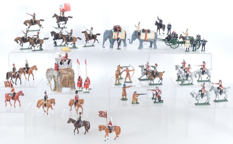 Group Cast Painted Toy Soldiers