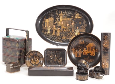 Group of Chinoiserie Tableware