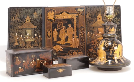 Group of Chinoiserie Tableware