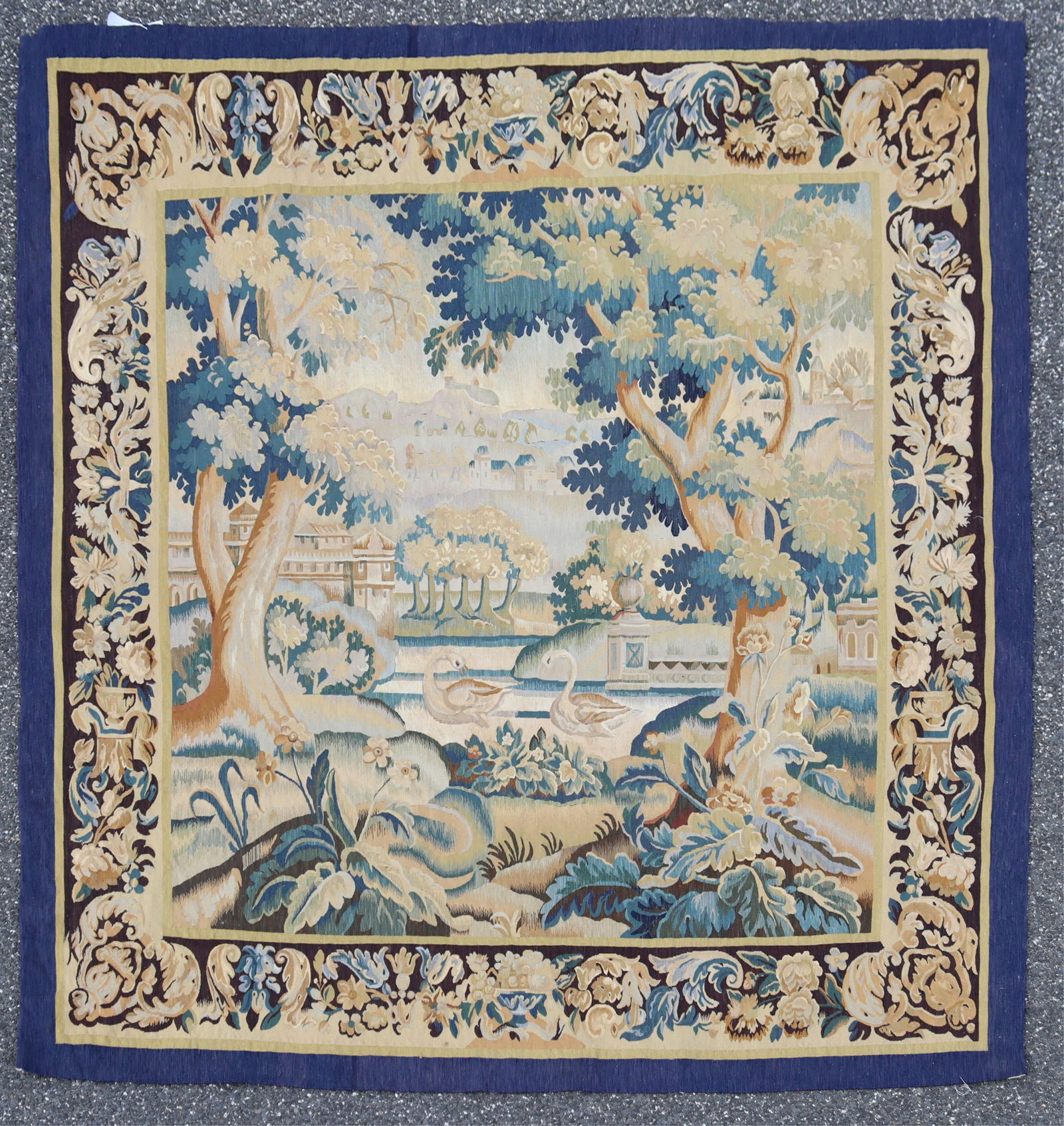 Flemish Baroque Style Wool Tapestry (1 of 6)