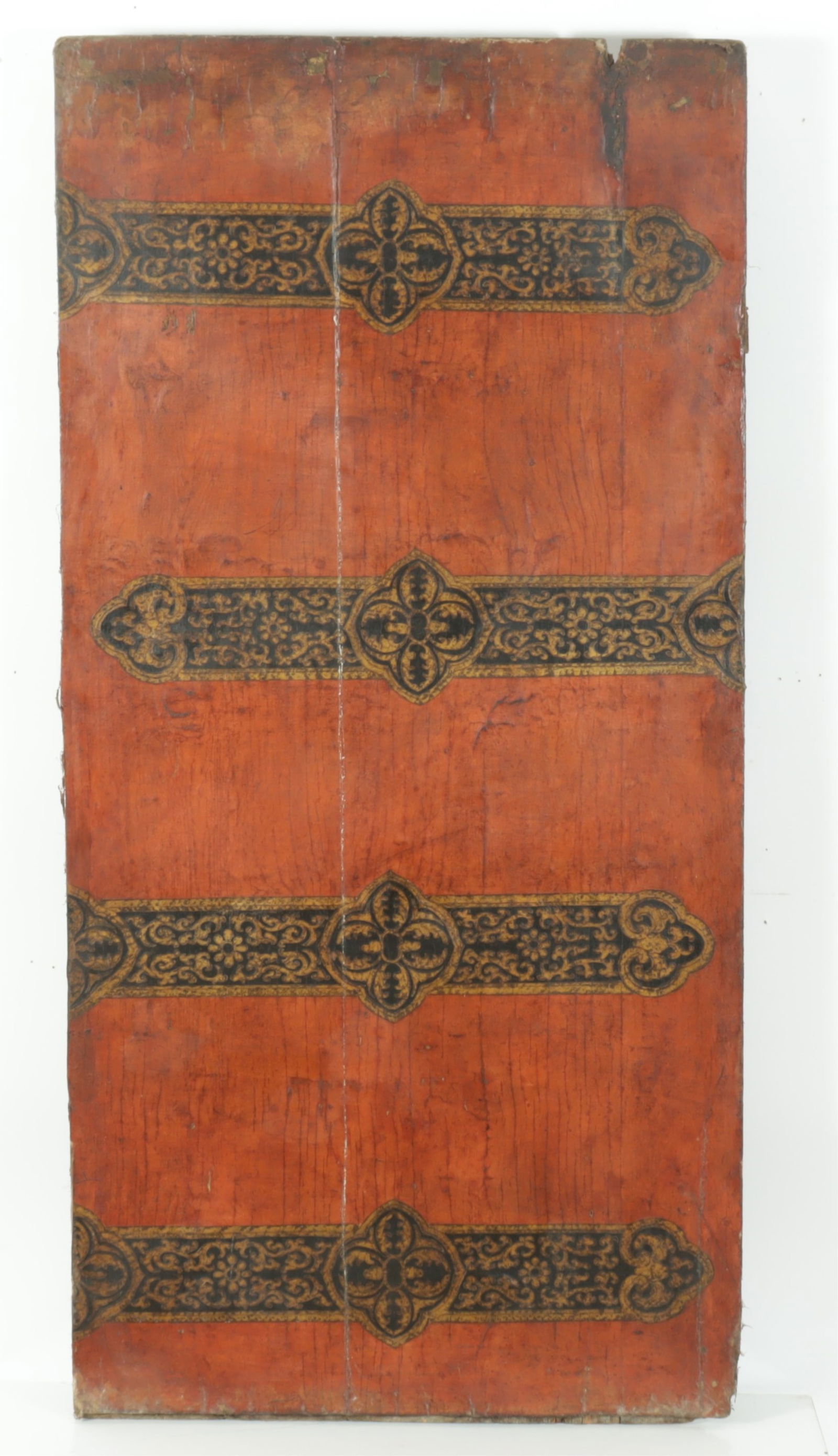 Southeast Asian Red Painted Panel (1 of 7)