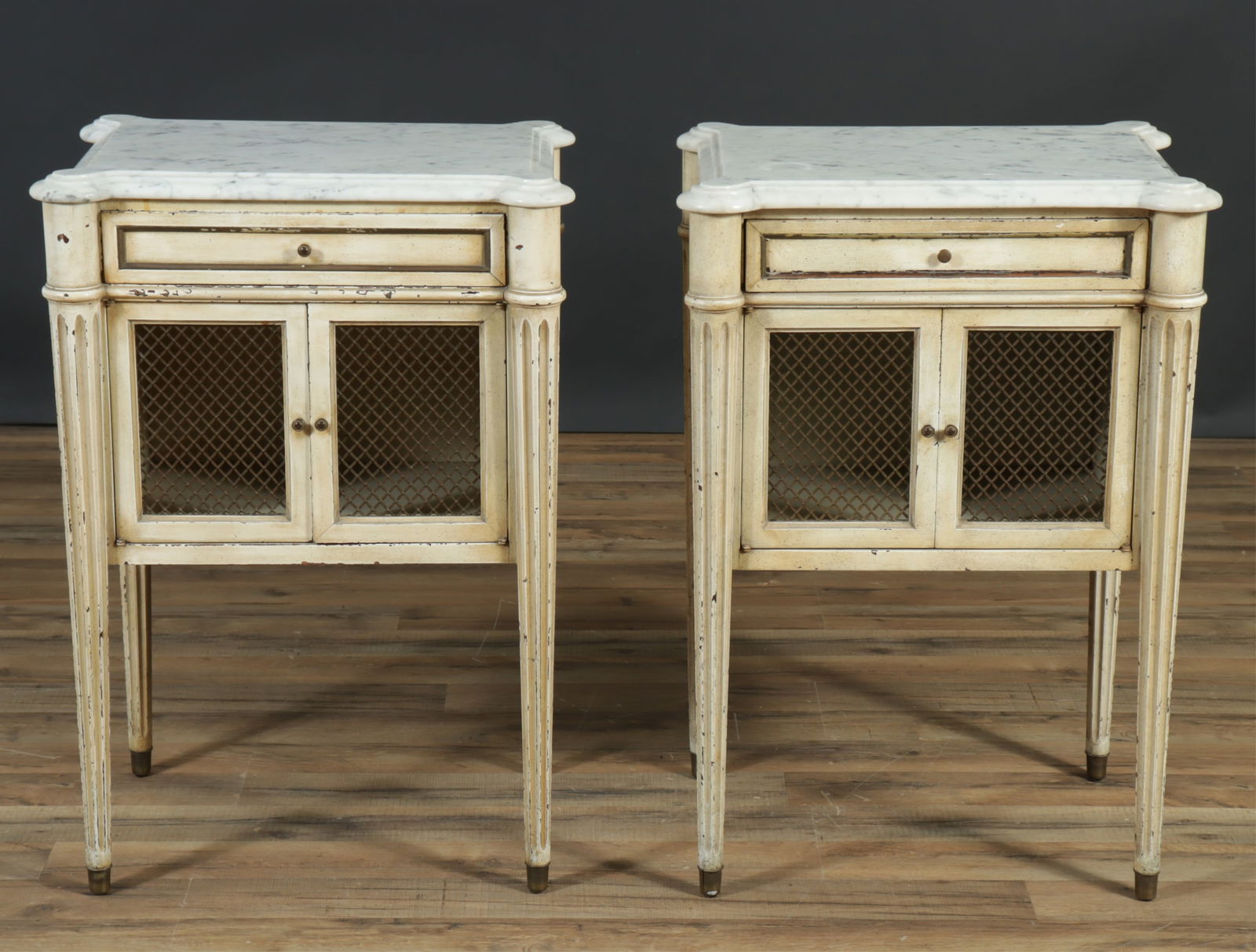 Pair of Louis XVI Style Table de Nuits (1 of 7)