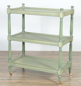 Regency Style Green Etagere