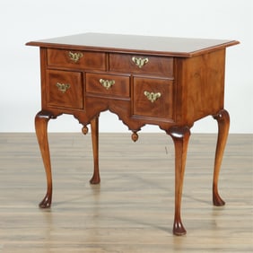 Colonial Williamsburg Inlaid Walnut Lowboy