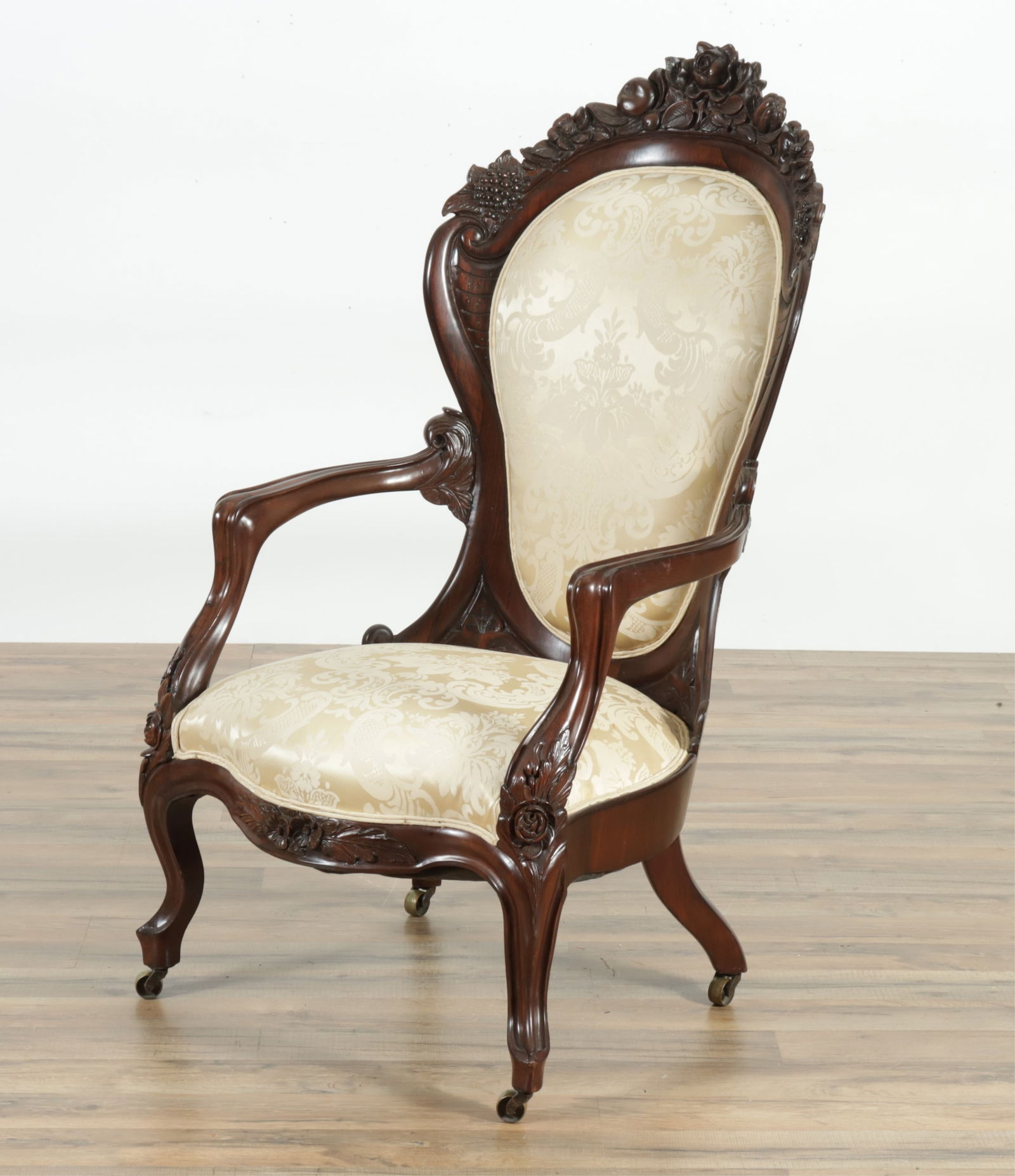 John Henry Belter Rosewood Open Armchair (1 of 8)