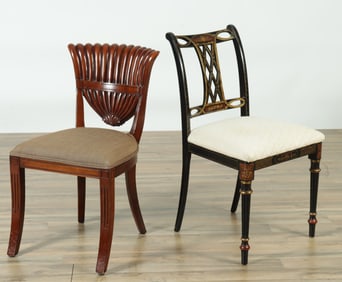 Two Regency Style Side Chairs