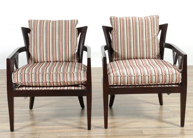 Pair of Barbara Barry for Baker Tub Chairs