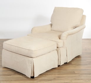 Baker Club Chair and Ottoman