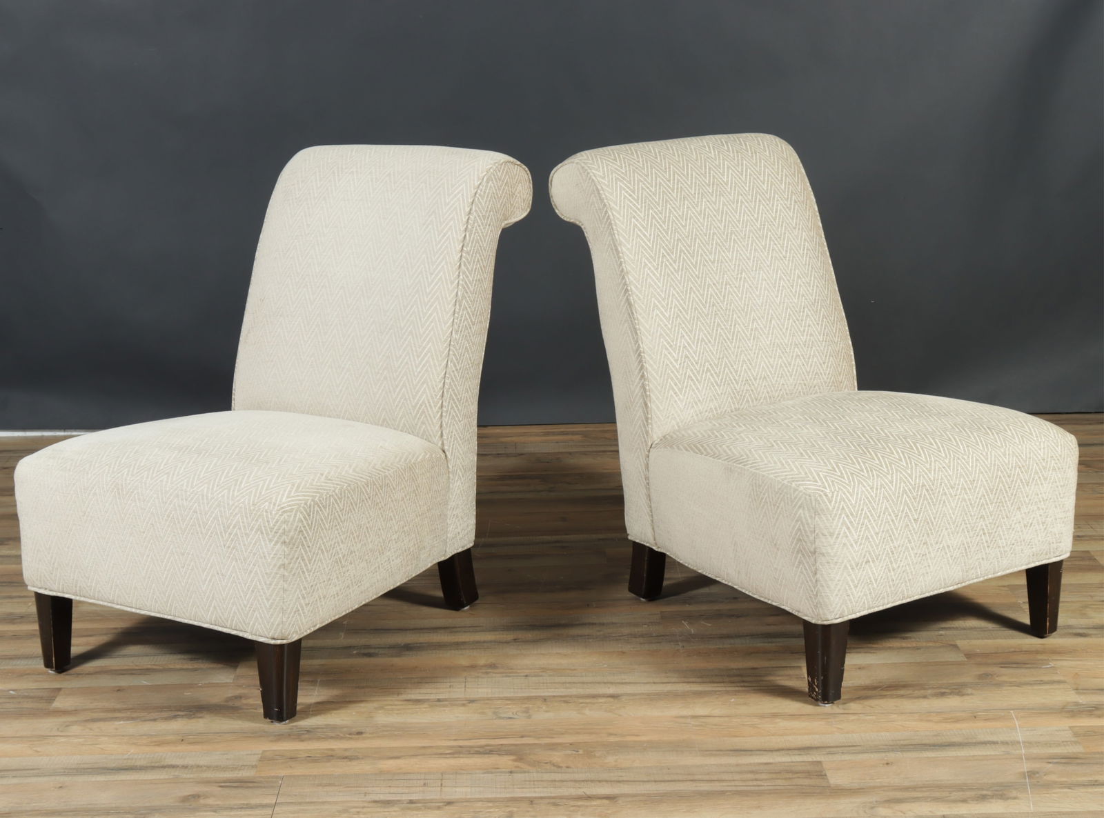 Pair of Contemporary Slipper Chairs (1 of 7)