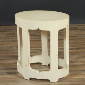 1970s Lacquer Oval Side Table