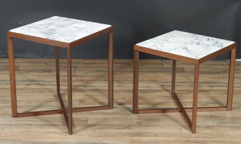 Pair of Marc Krusin for Knoll End Tables