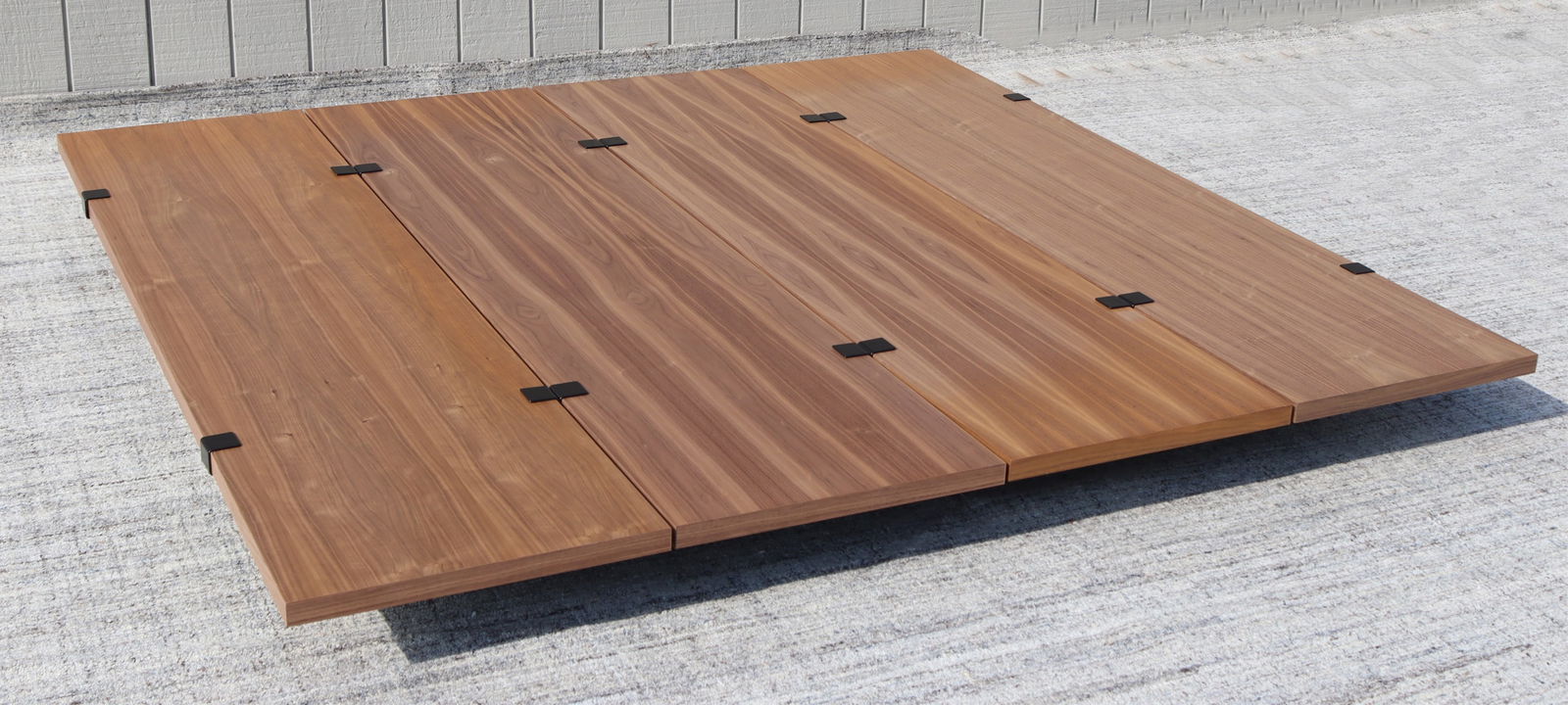 Floyd Walnut King Platform Bed (1 of 6)