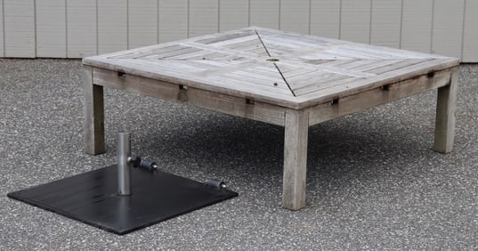 LE Style JV Outdoor Square Teak Cocktail Table