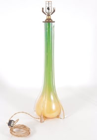 Mid Century Murano Bullicante Glass Lamp