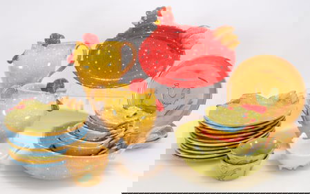 Vietri Chicken Form Dinnerware