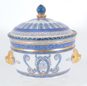Nymphenburg Style Covered Porcelain Tureen