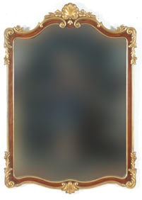 Rococo Style Gilt Mahogany Mirror