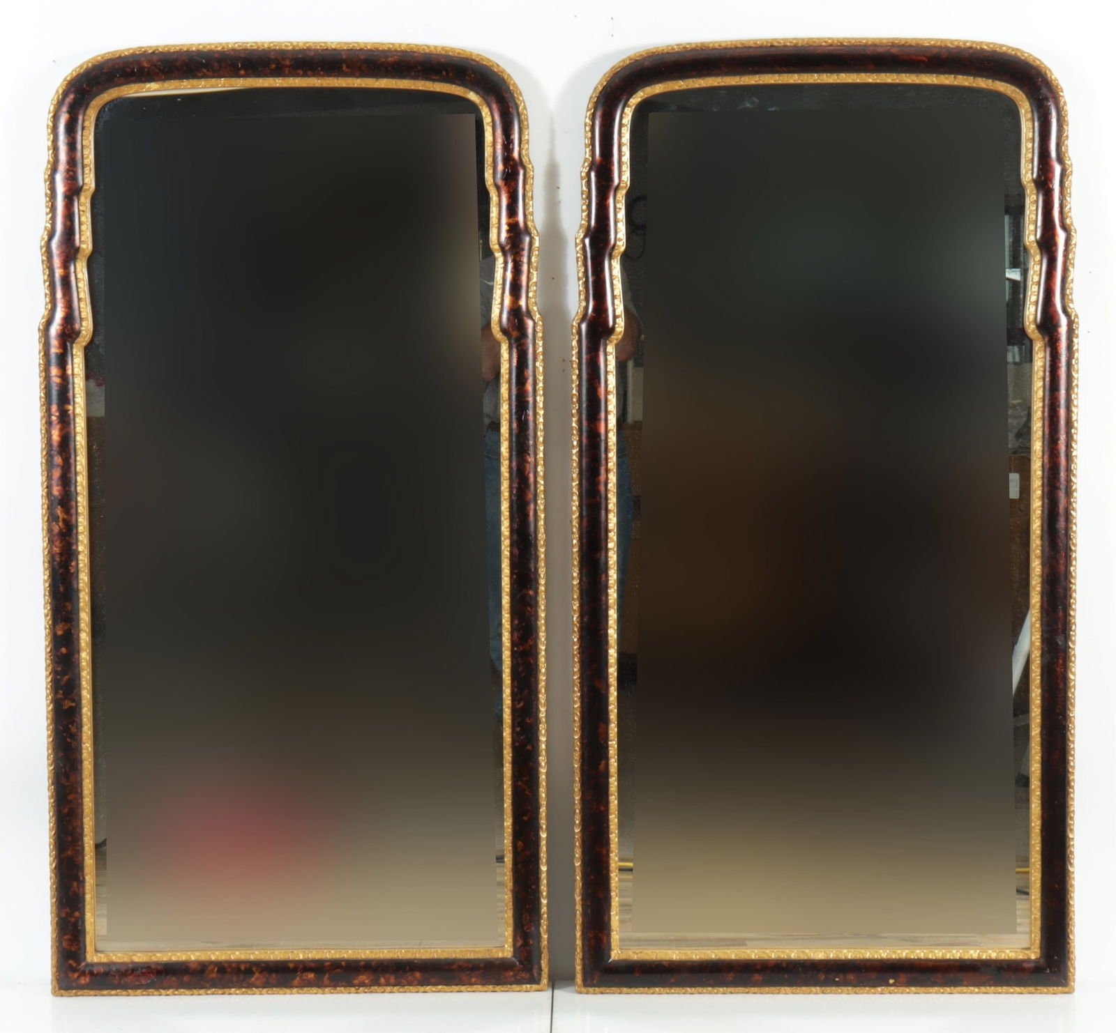 Pair of Carvers Guild Queen Anne Style Mirrors (1 of 8)