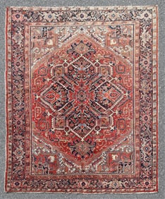 Heriz Wool Carpet 8-2 x 9-5