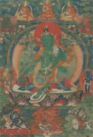 Eastern Tibetan Thangka of Syamatara