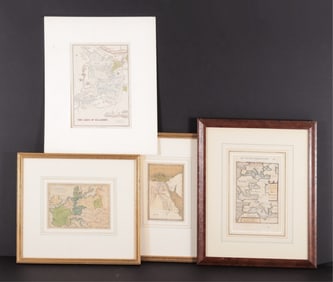 Four 17th to 20th C. Maps of Europe & Asia