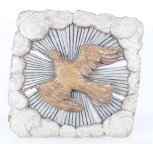 French School, Dove Sunburst Pulpit Carving