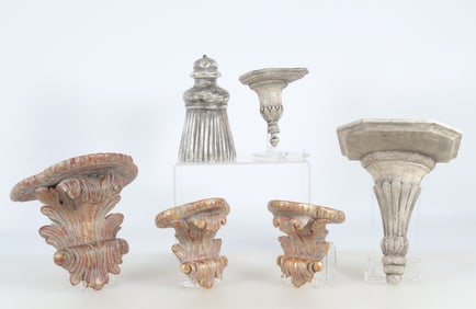 Group of Classical Style Brackets & Tassel