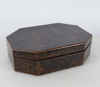 English Chinoiserie Decorated Box